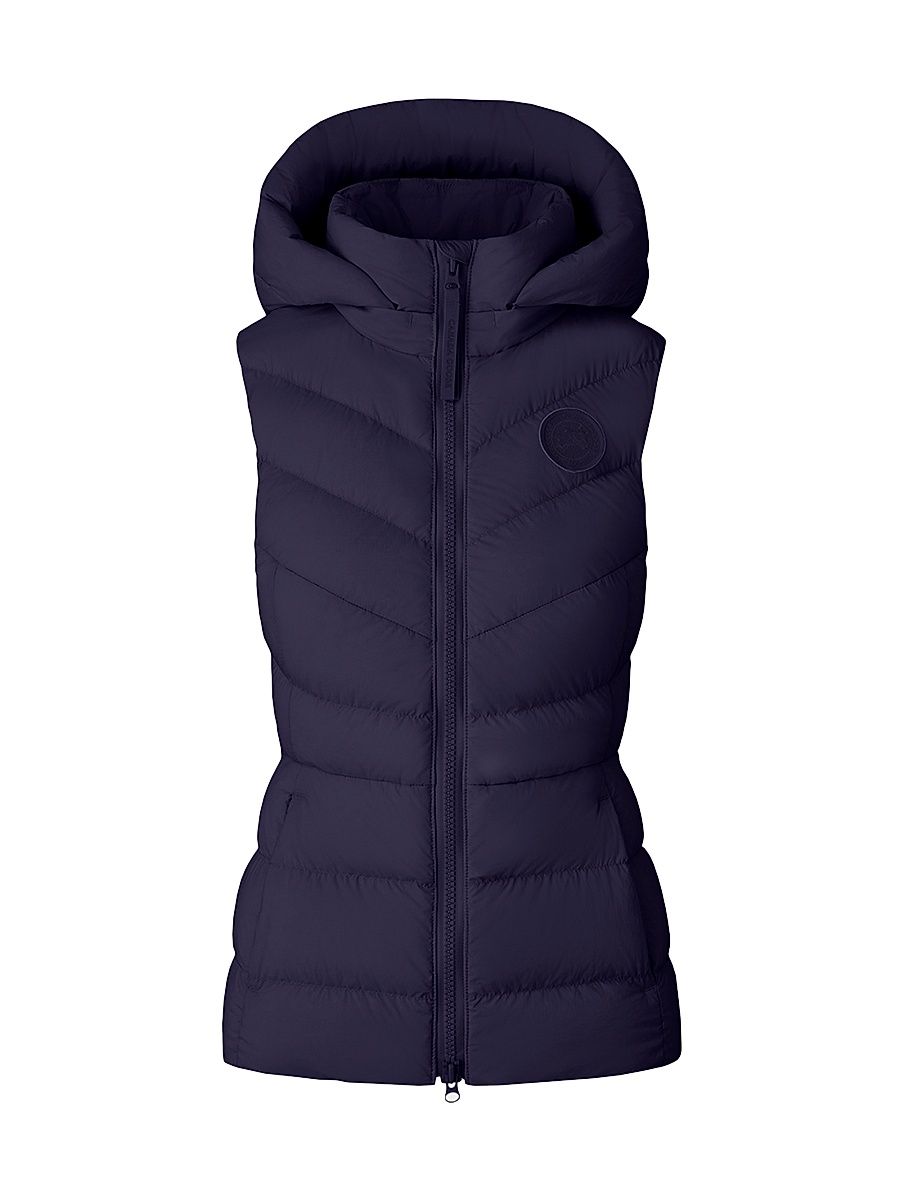 Women's Clair Hooded Down Vest - Future Dust - Size XS