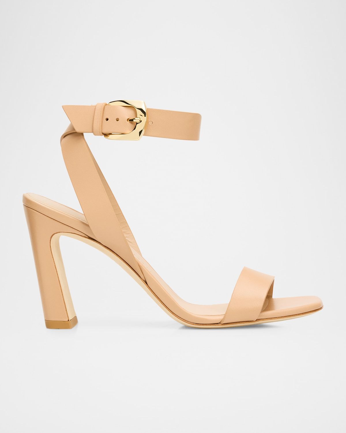 85mm Sai Leather Ankle-Strap Sandals