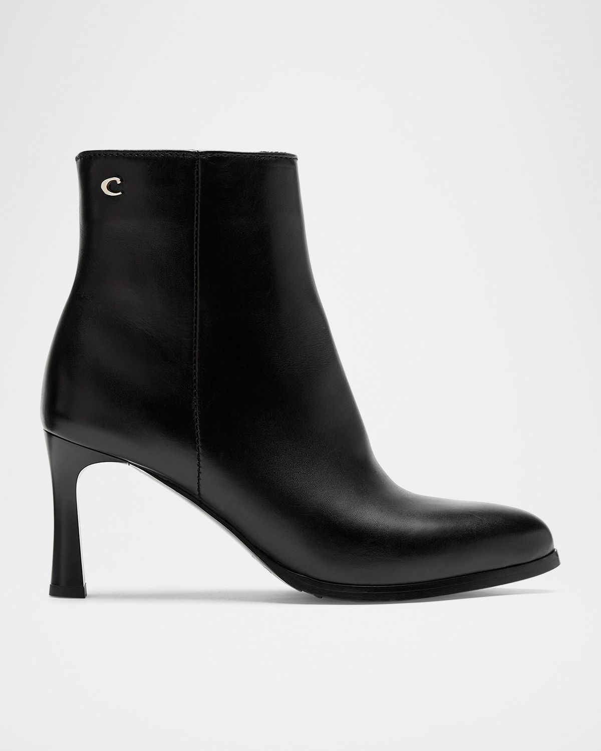 Ellenor Leather Stiletto Booties