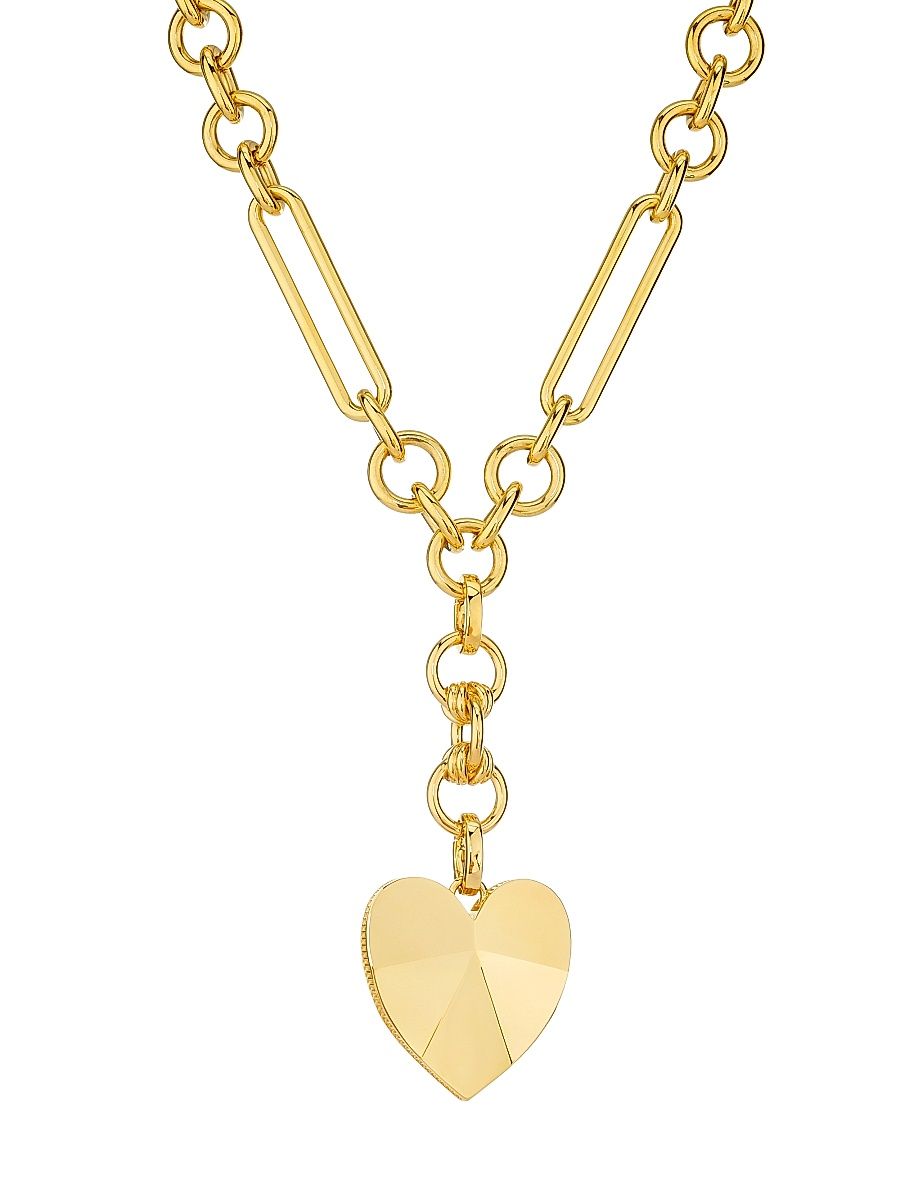 Women's Ever Growing Facets Of Love 18K Yellow Gold Chain Necklace - Emerald