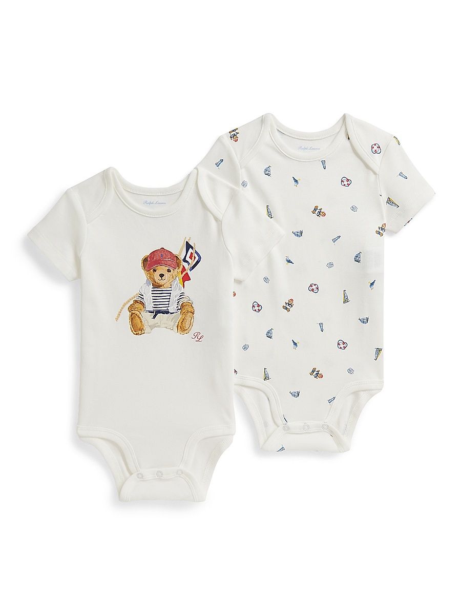 Baby Boy's Nautical Polo Bear Bodysuit Set - Maritime Boy - Size 9 Months