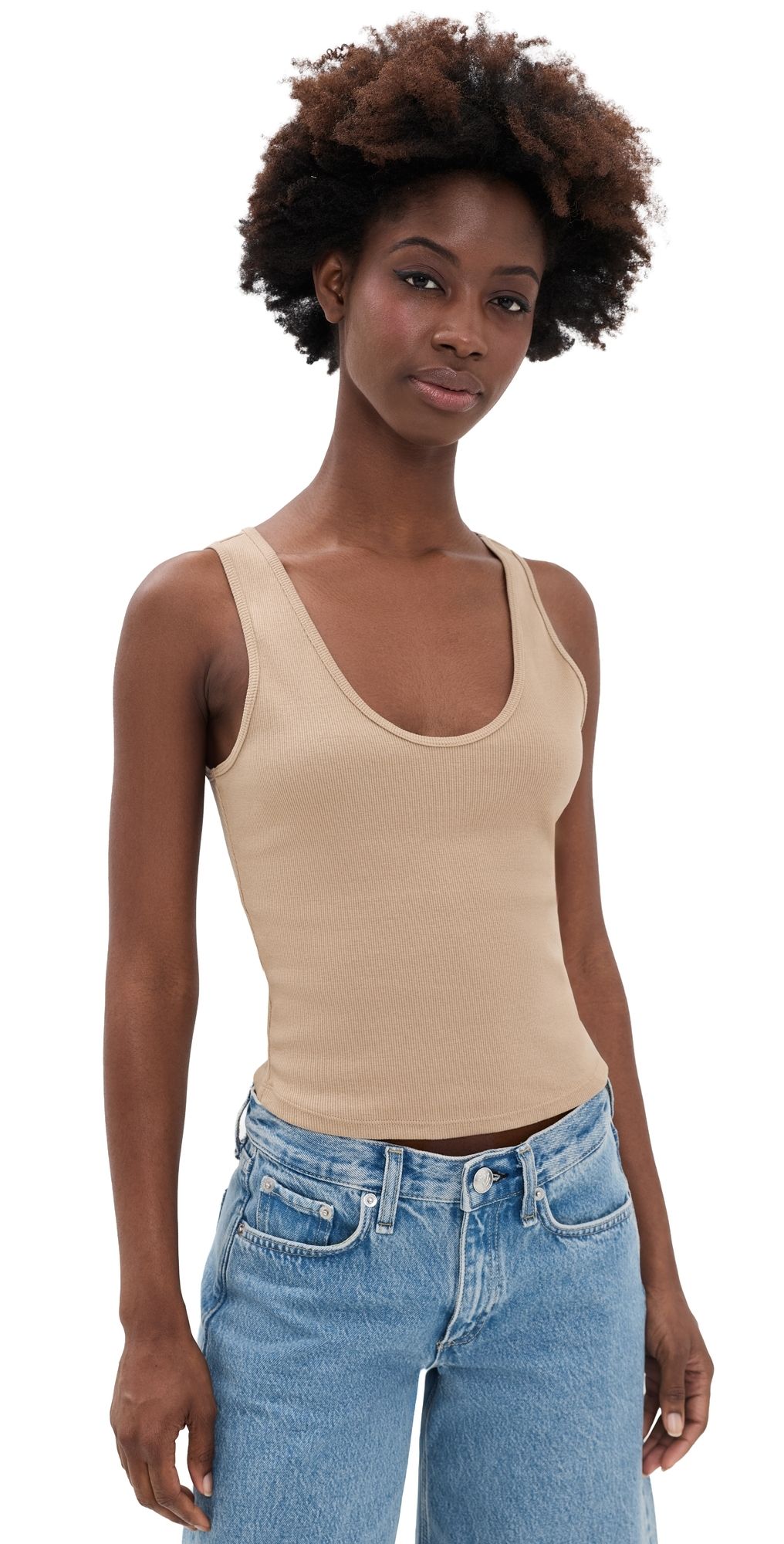 PAIGE Bali Tank Macadamia XL
