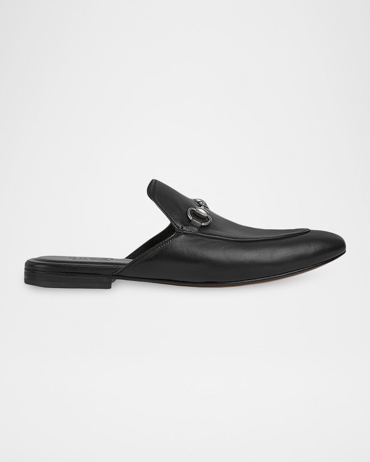 Men & apos;s Leather Horsebit Mules