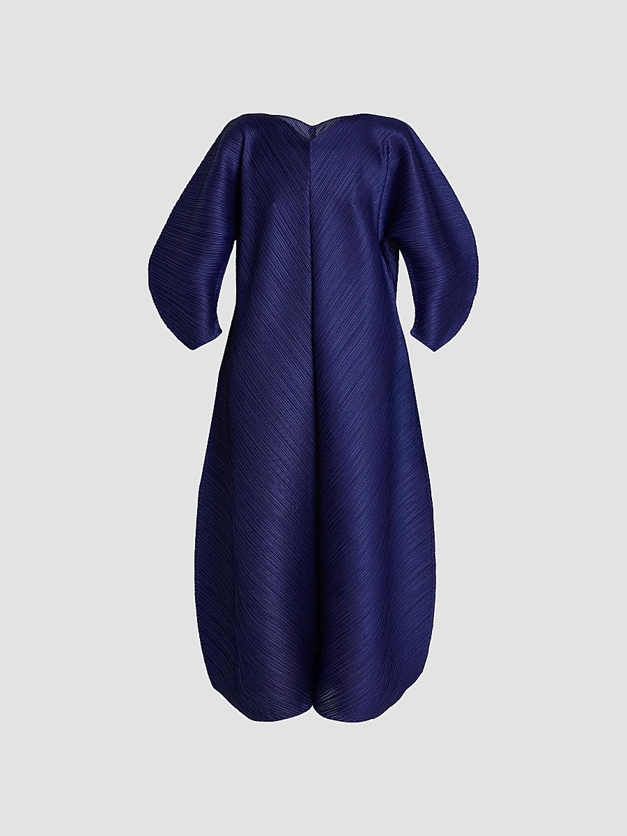 Women's Coast Pleated Midi-Dress - Navy - Size Large