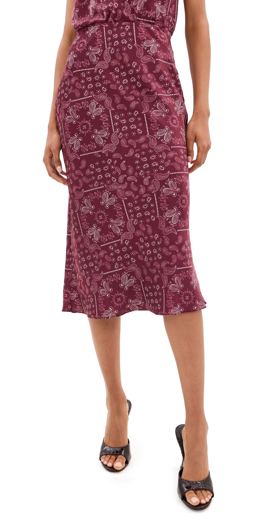LE BOP Olive Midi Skirt Zinfandel XL