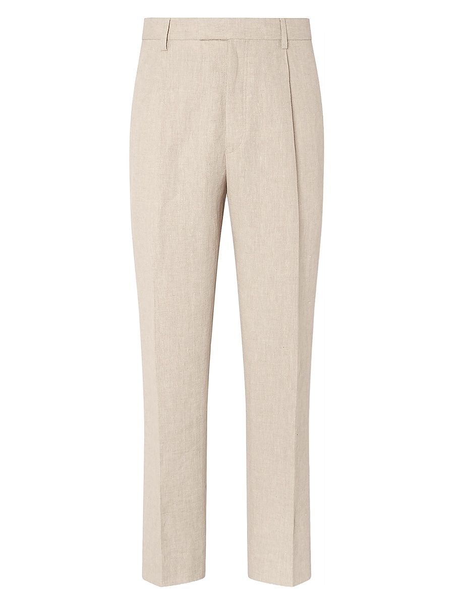 Men's Linen Pants - Light Taupe - Size 40