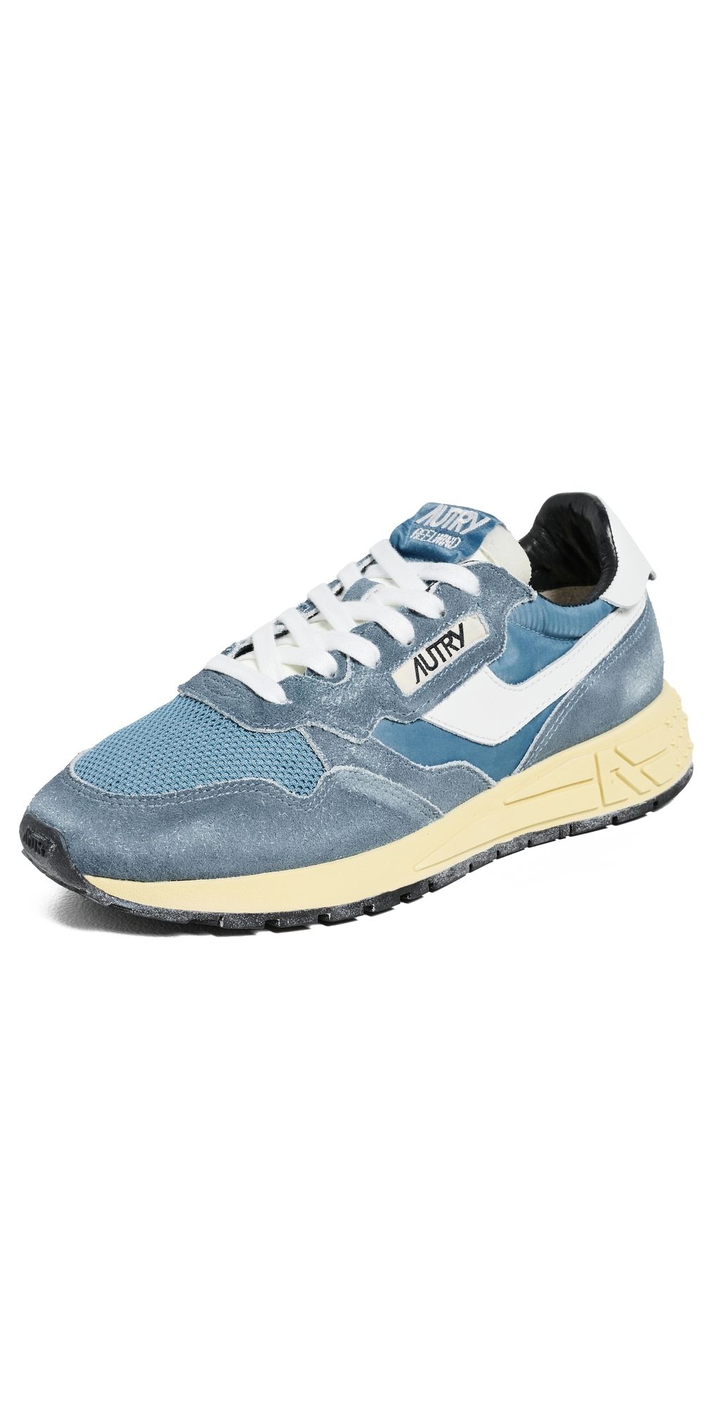 Autry Reelwind Low Suede Sneakers Sky Sugar/White 38
