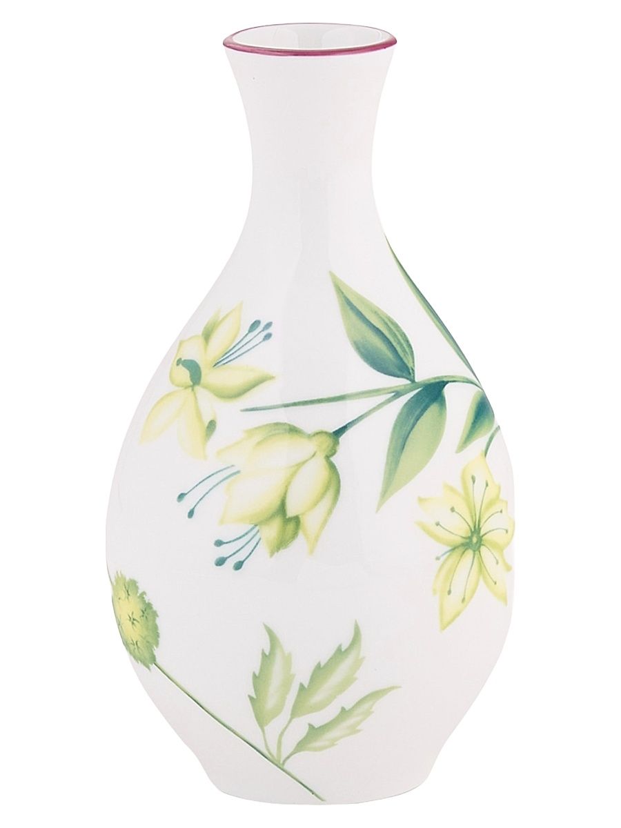 Florenza Porcelain Bud Vase - Green White