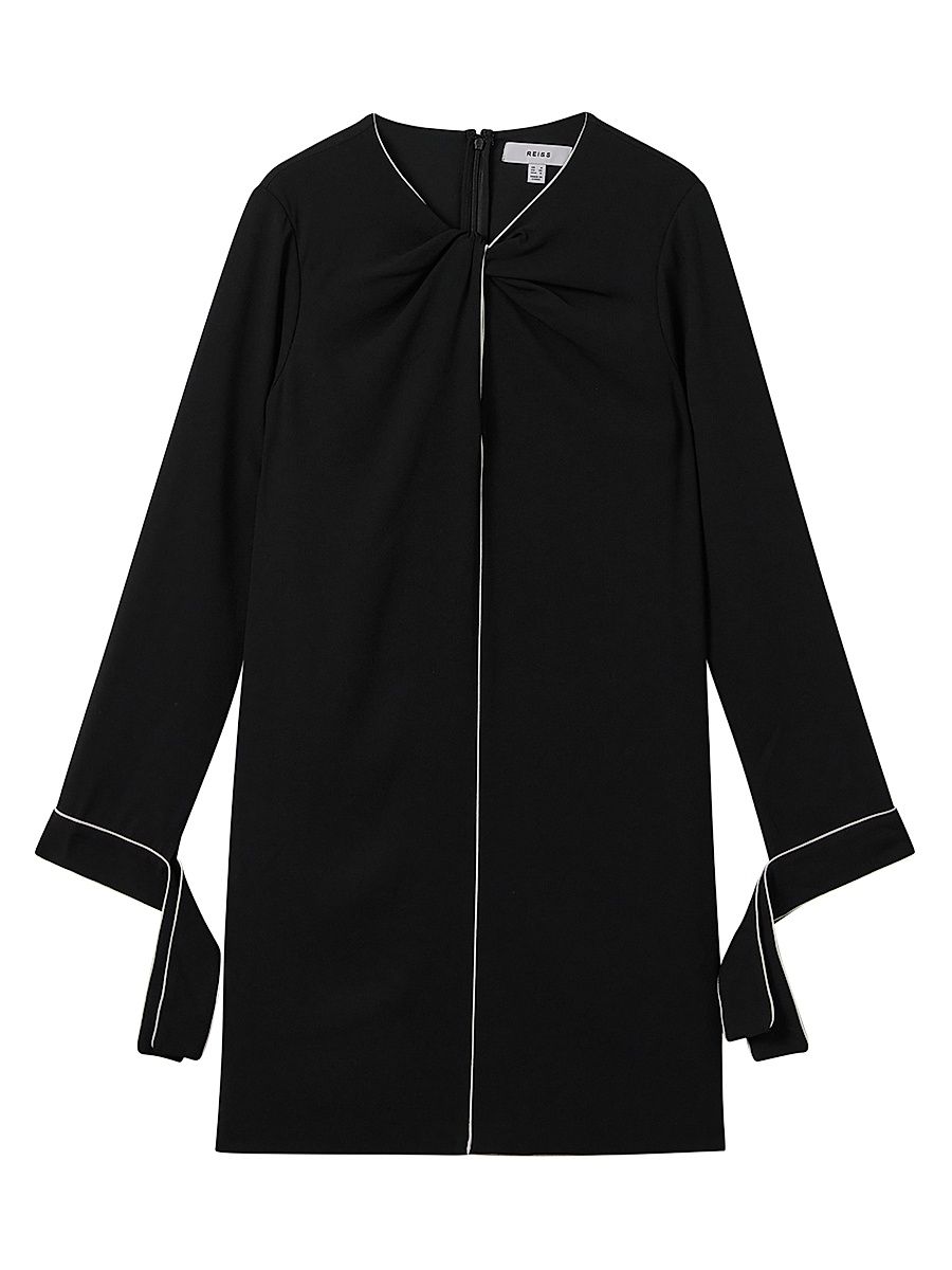 Women's Eloise Mini Shift Dress - Black - Size 4