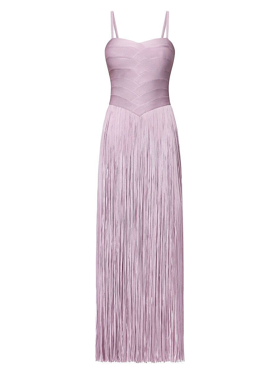 Women's The Ember Fringe Maxi Dress - Aster - Size XXS