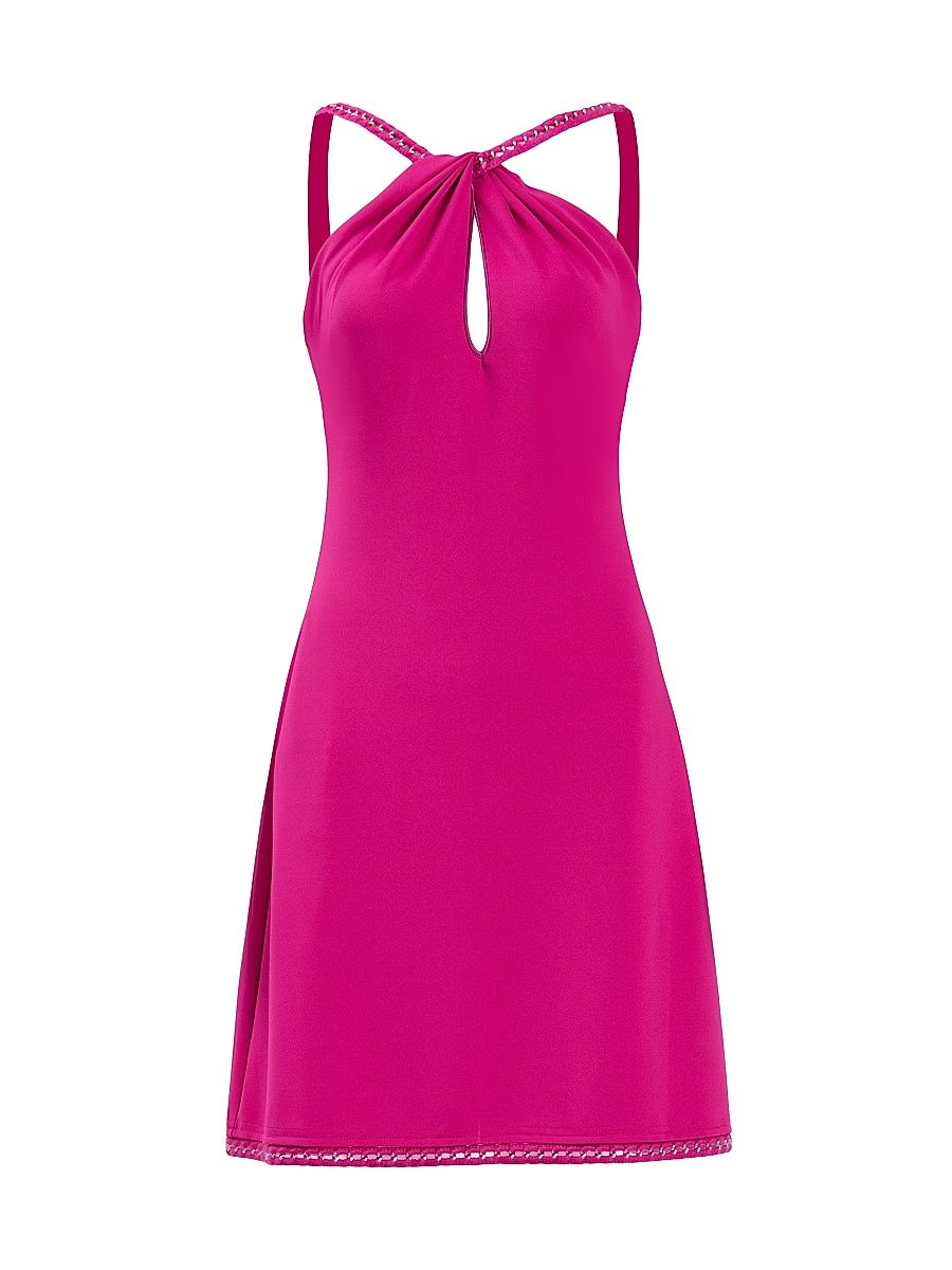 Women's Sleeveless Cut-Out Minidress - Wild Pink - Size Large