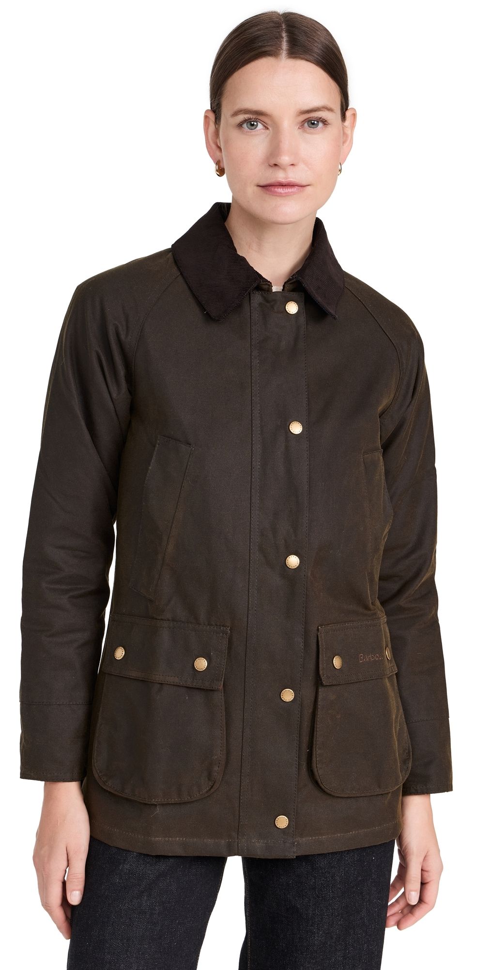 Barbour Barbour Acorn Wax Barn Jacket Olive/Classic 2
