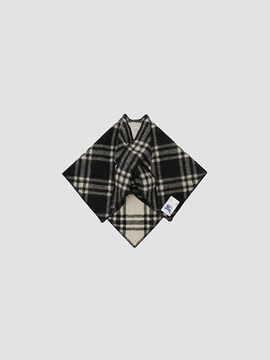 Burberry Women's Rydal Check Wool Scarf - Black