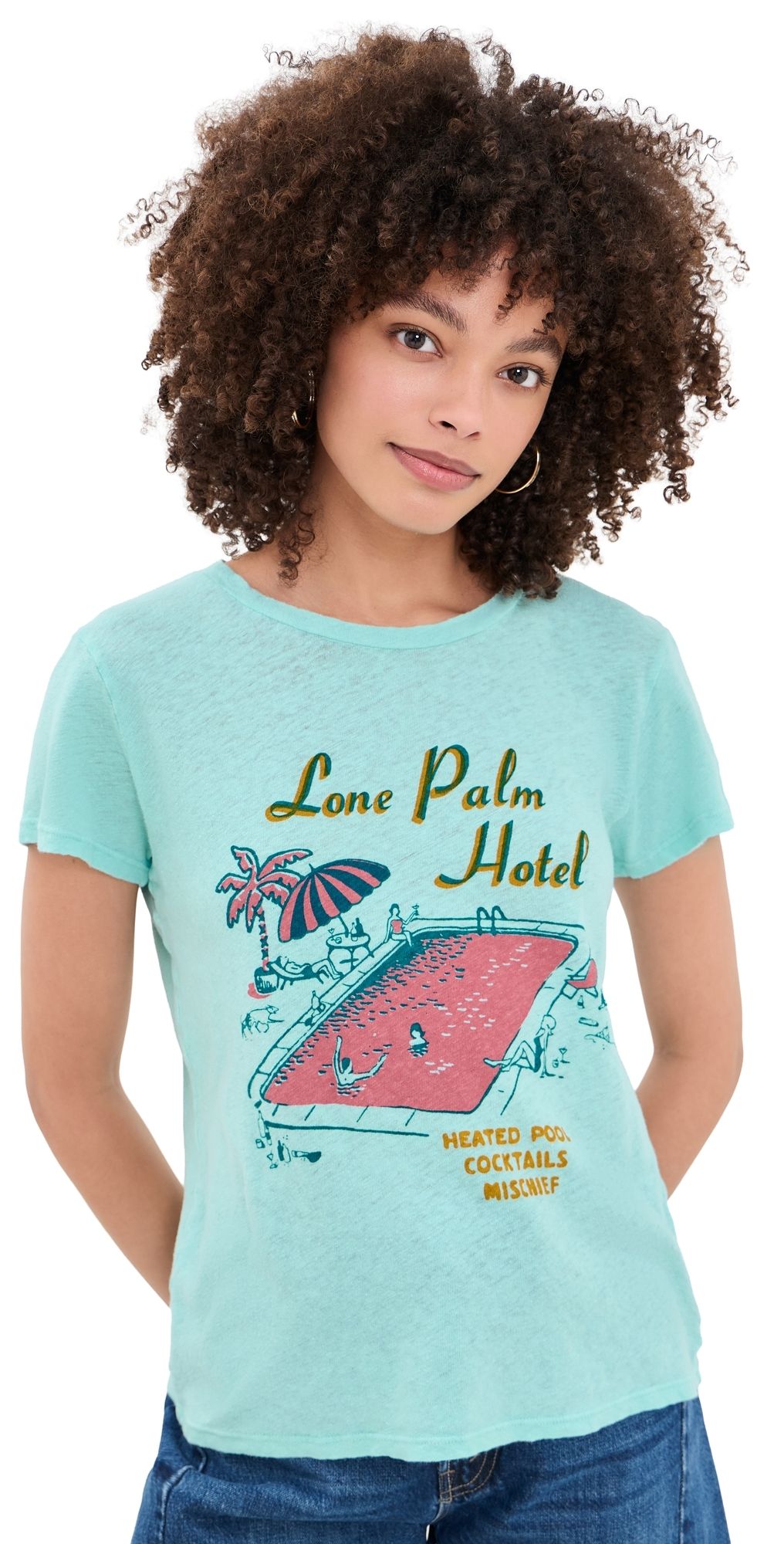 MOTHER The Lil Sinful Tee Lone Palm XL