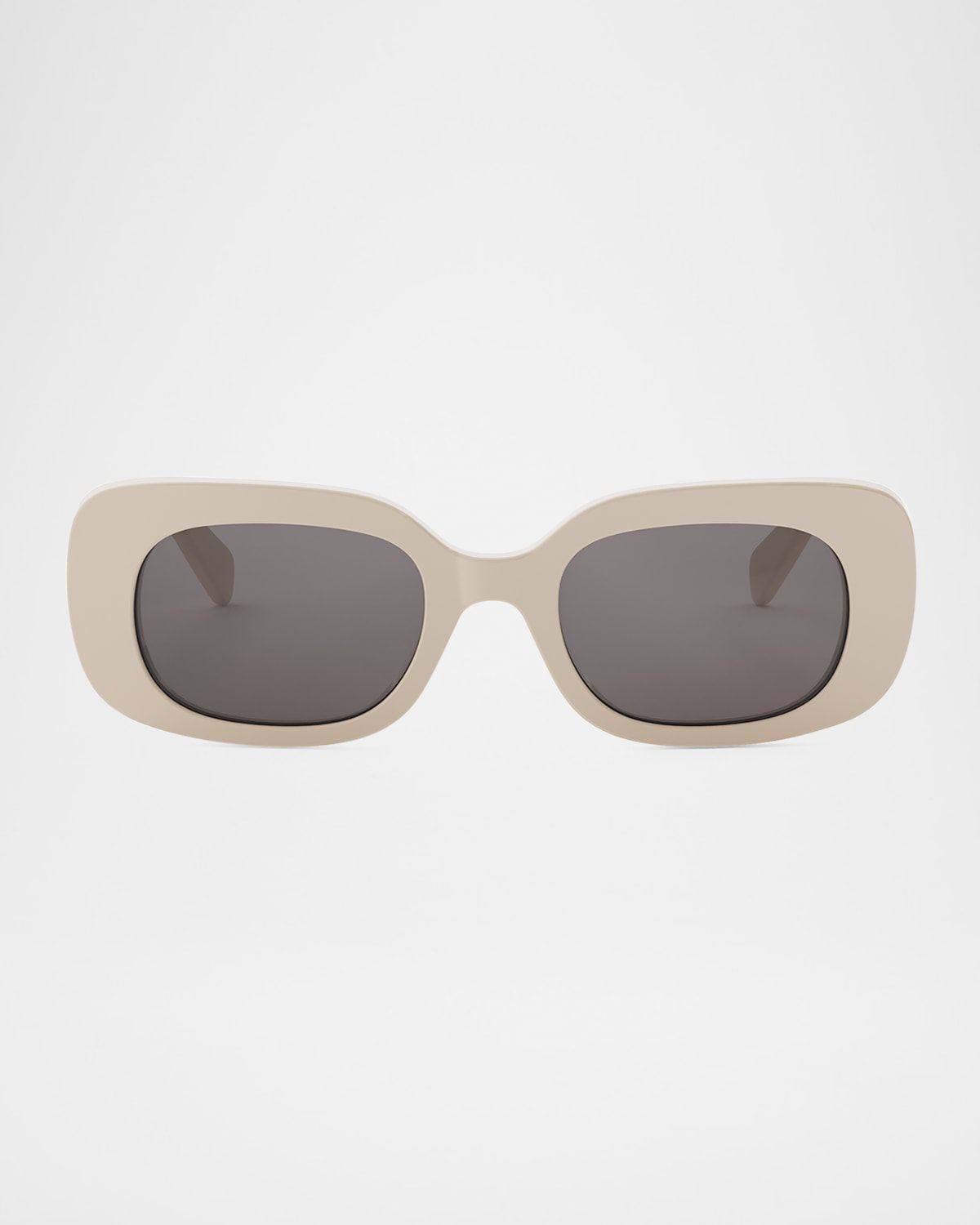 Bold 3 Dots Acetate Rectangle Sunglasses