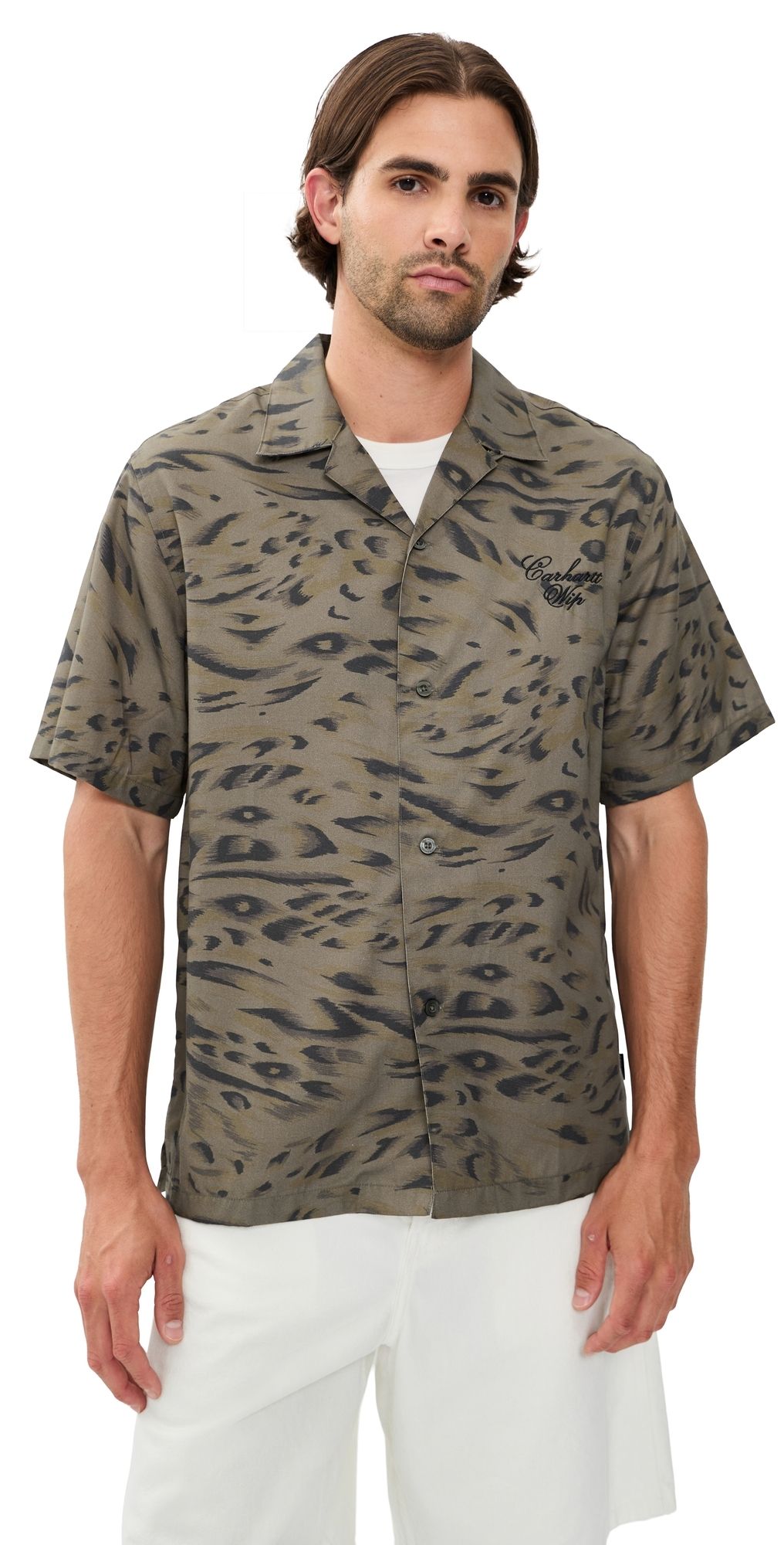 Carhartt WIP Travon Shirt Duck Feather Print XL