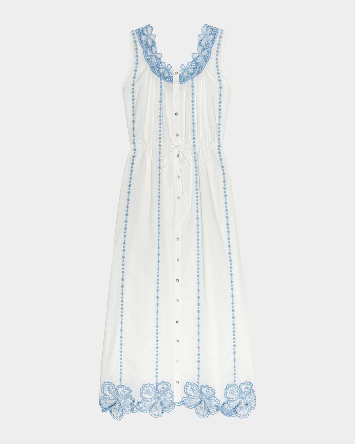 Lorina Cotton Sleeveless Maxi Dress