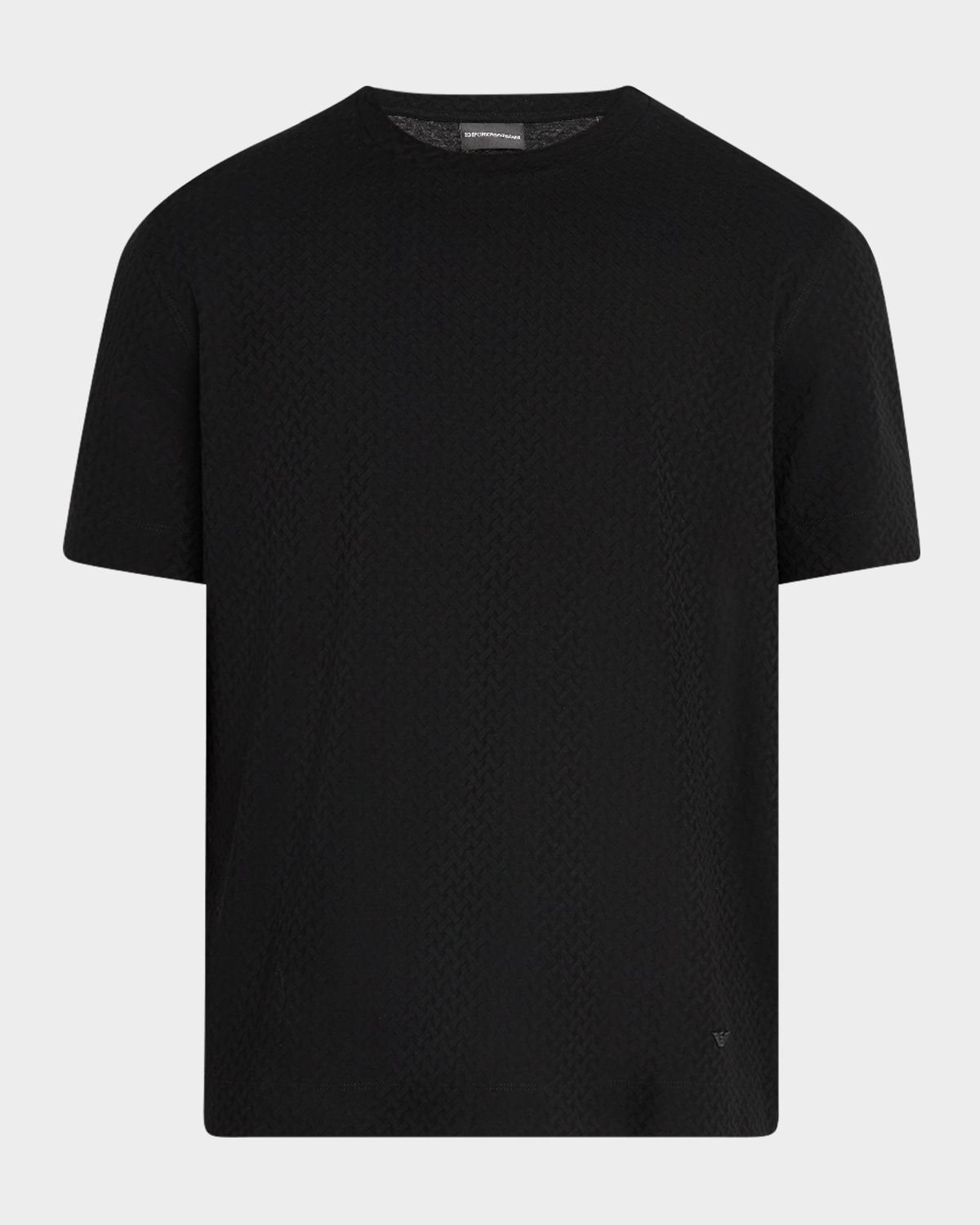Men & apos;s Tonal Basketweave Crewneck T-Shirt