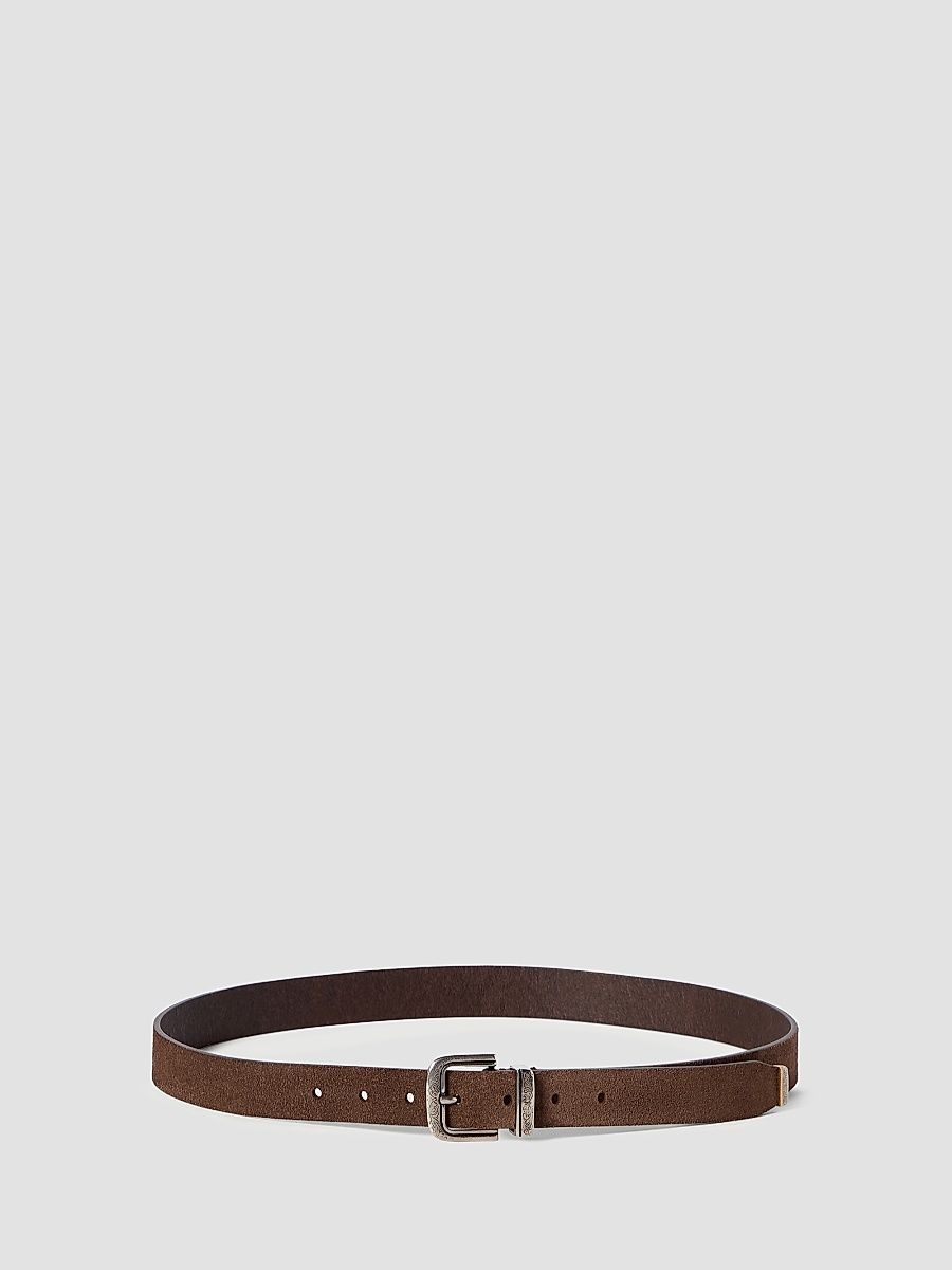 Men's Reversed Leather Belt - Mud - Size 38