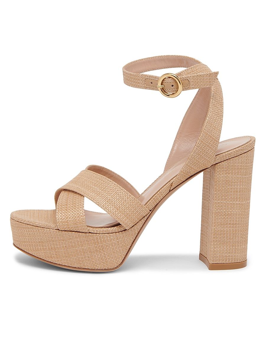 Women's 70MM Woven Platform Sandals - Lino - Size 11.5