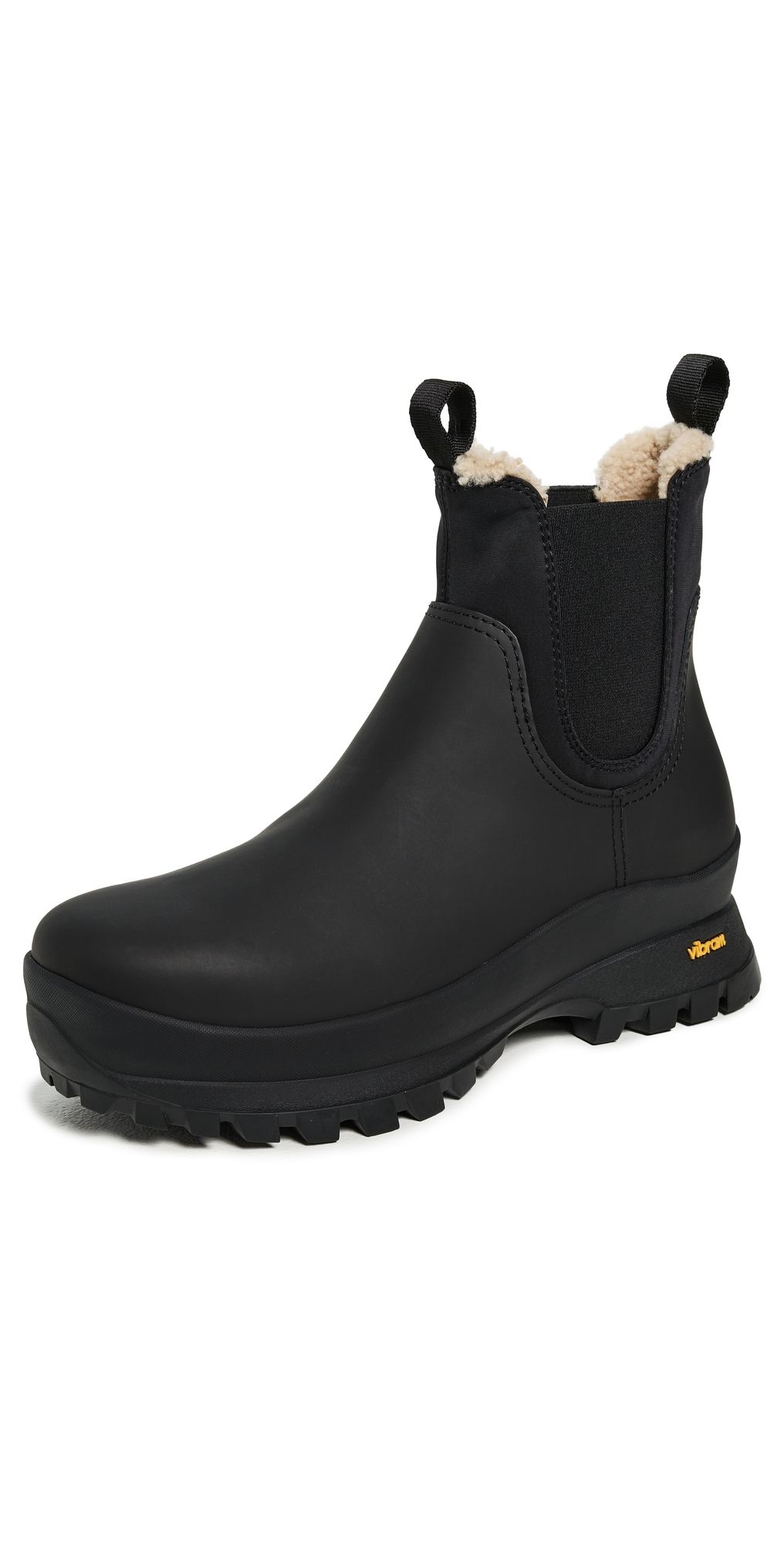 Loeffler Randall Tara Weather Boots Black/Cream 7.5