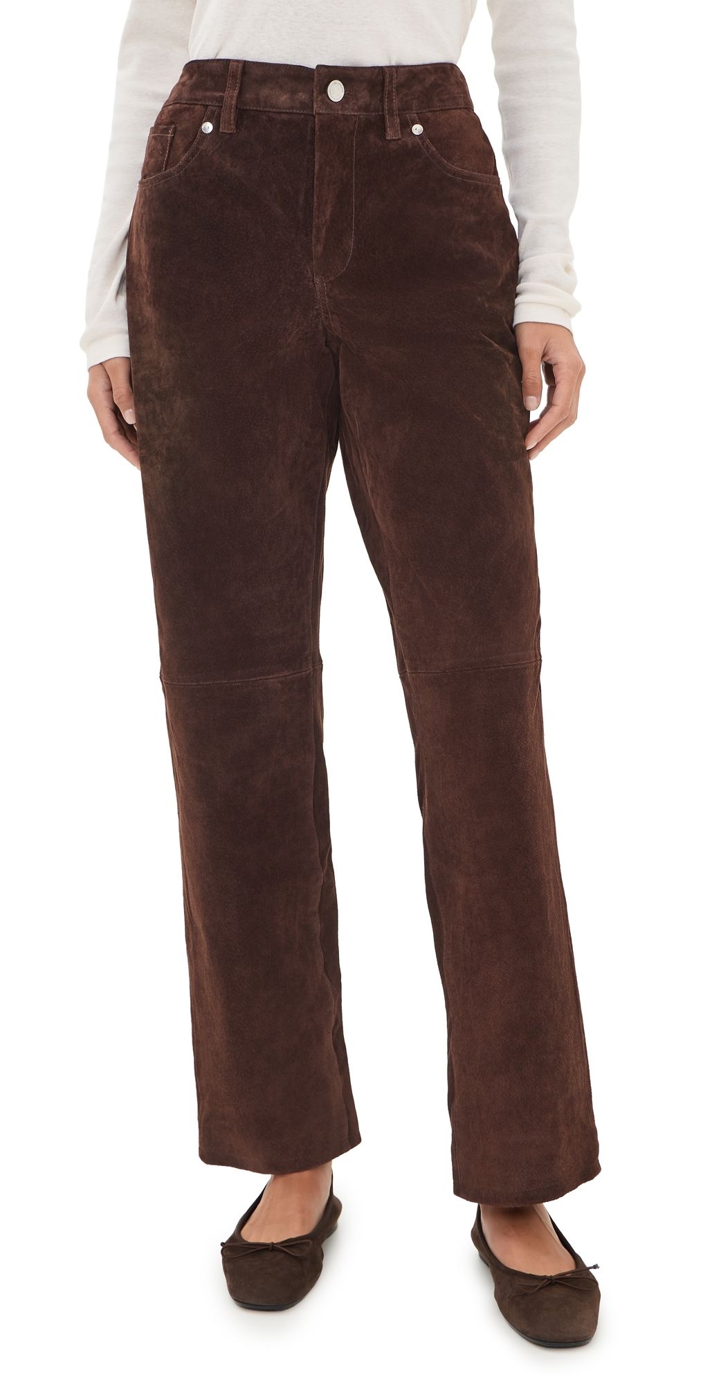 BLANKNYC Stanton Straight Leg Pants Brown 24