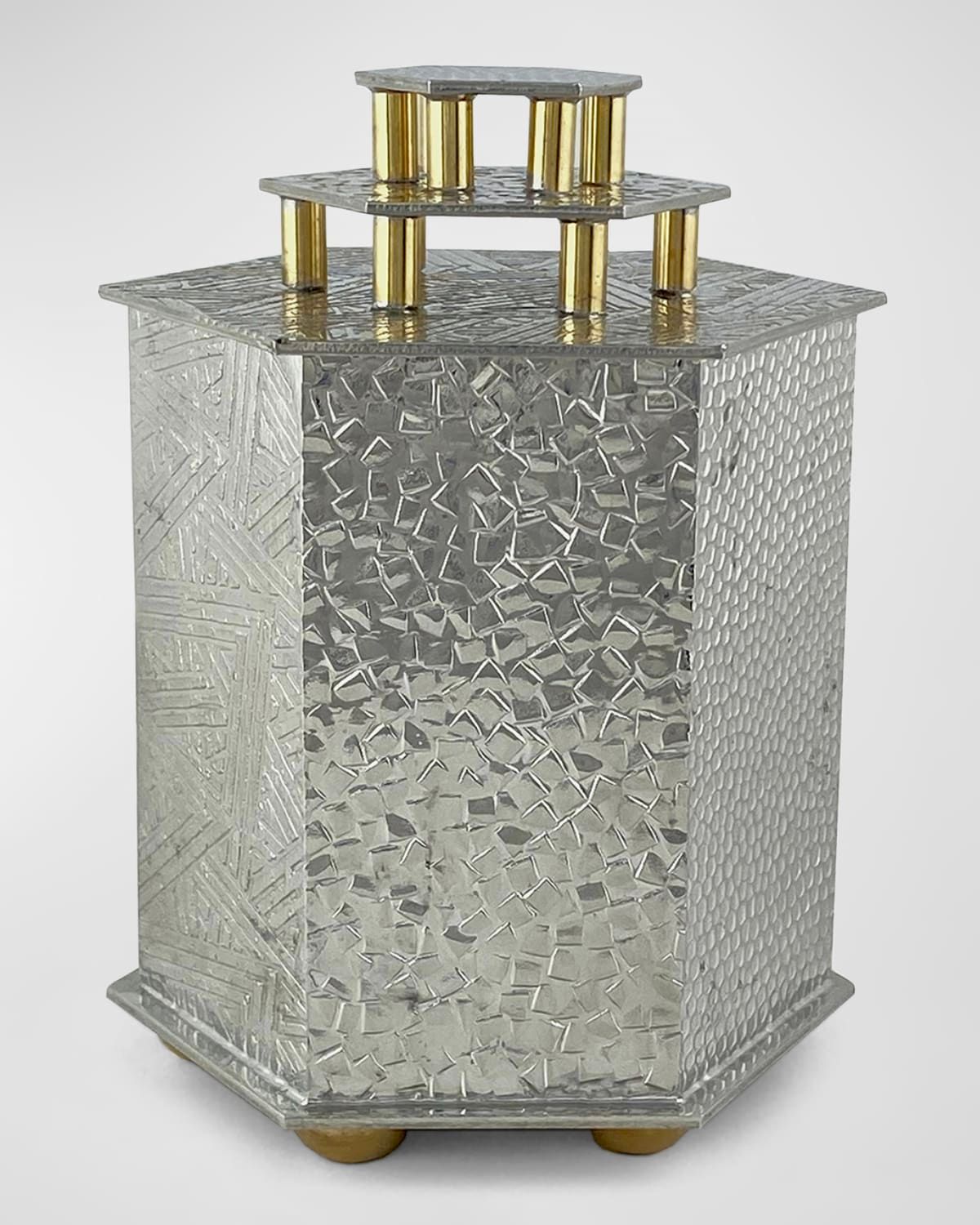 Dinah Collection Hexagonal Tzedakah Box by Joy Stember