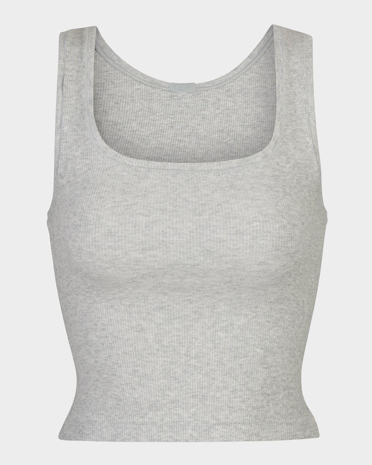 Cotton Rib Cropped Tank