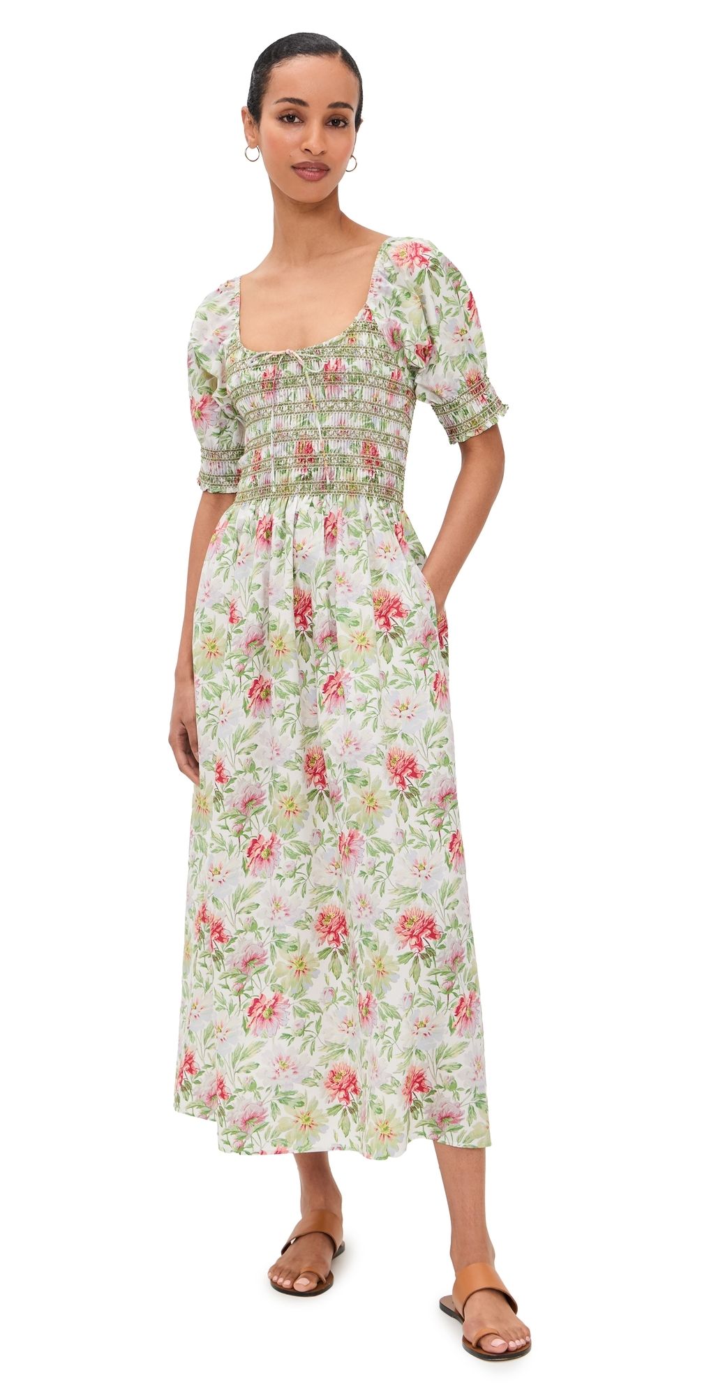 Hill House Home The Madeline Nap Dress Peony Chintz S