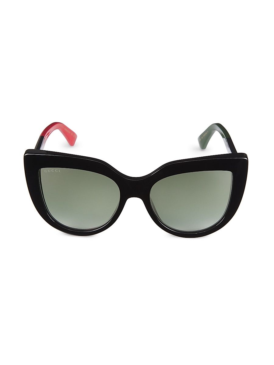 Women's 53MM Cat-Eye Sunglasses - Black