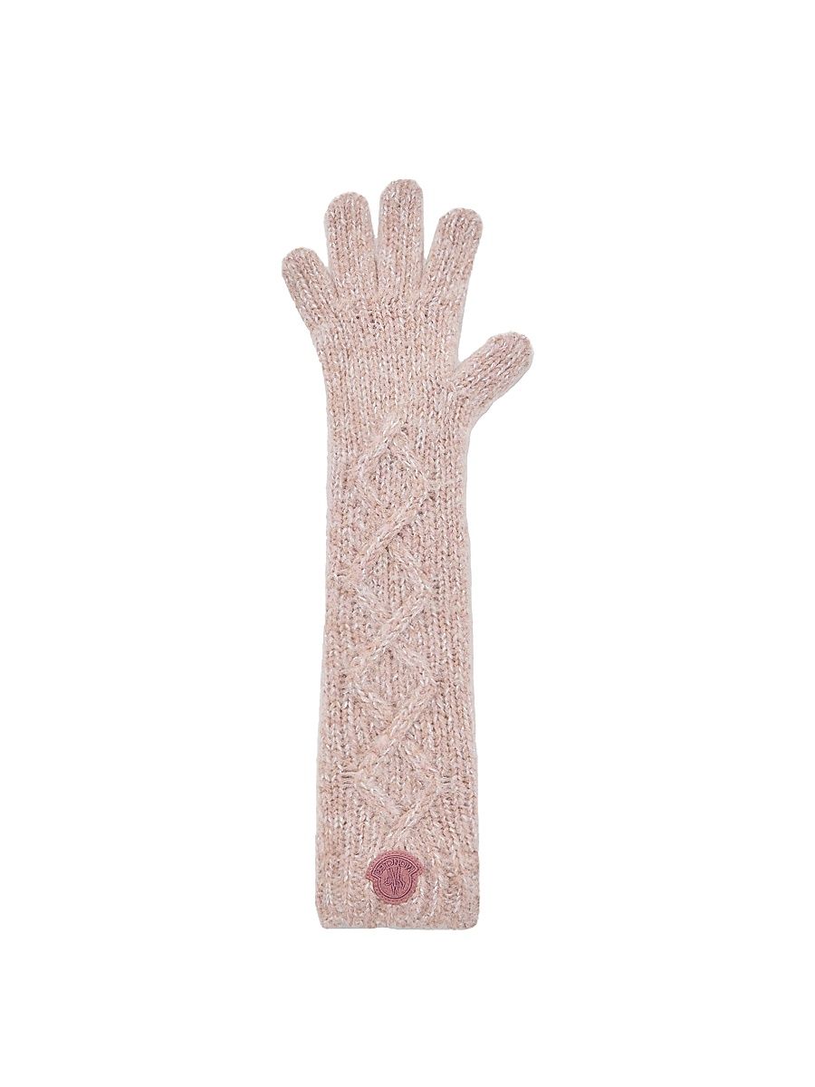 Women's Gloves in Alpaca Blend - Rose Pink