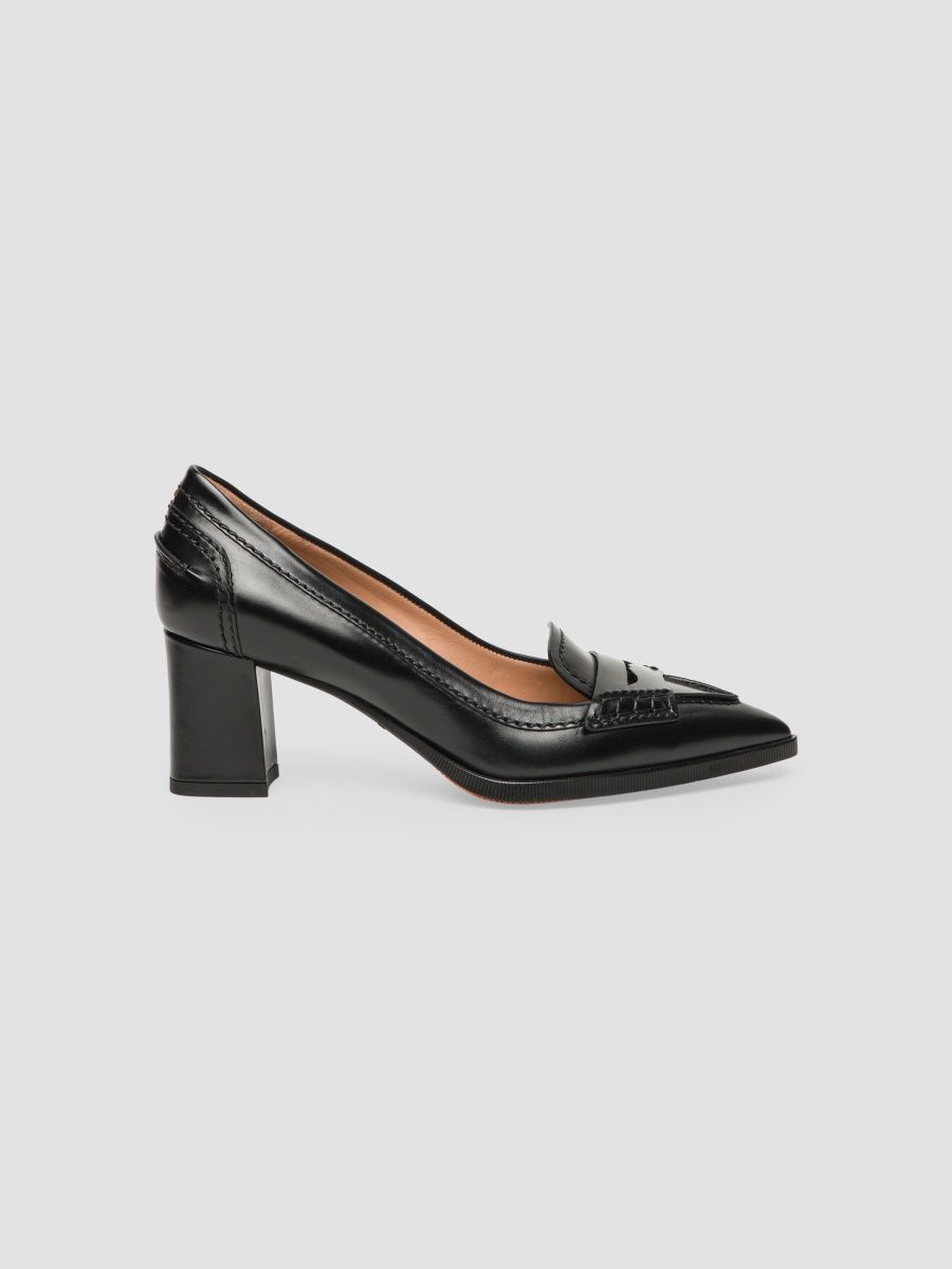 Santoni Women's Florinda 65MM Leather Pumps - Black - Size 10