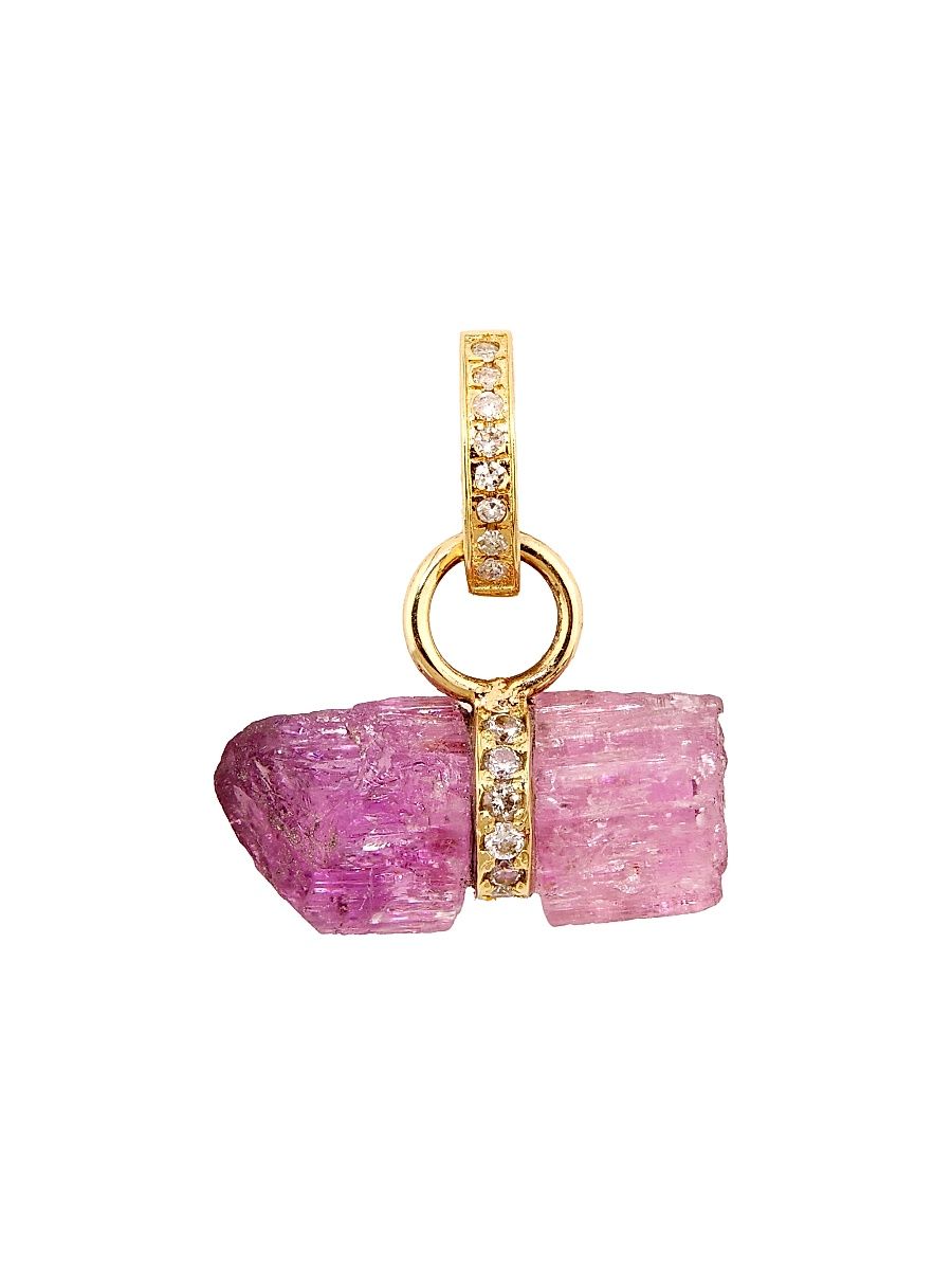 Women's 14K Yellow Gold, Tanzanite & 0.25 TCW Diamond Pendant Necklace - Pink