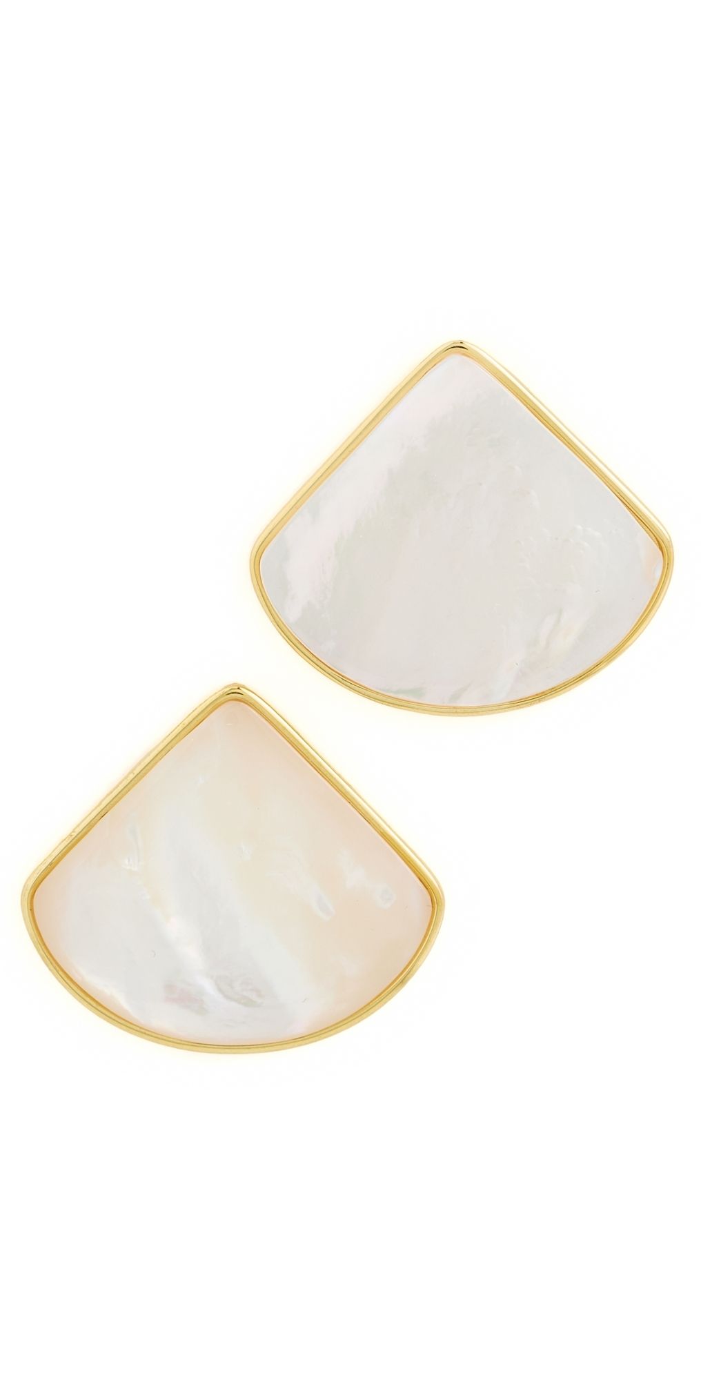 SHASHI Julien Earrings Mother of Pearl One Size