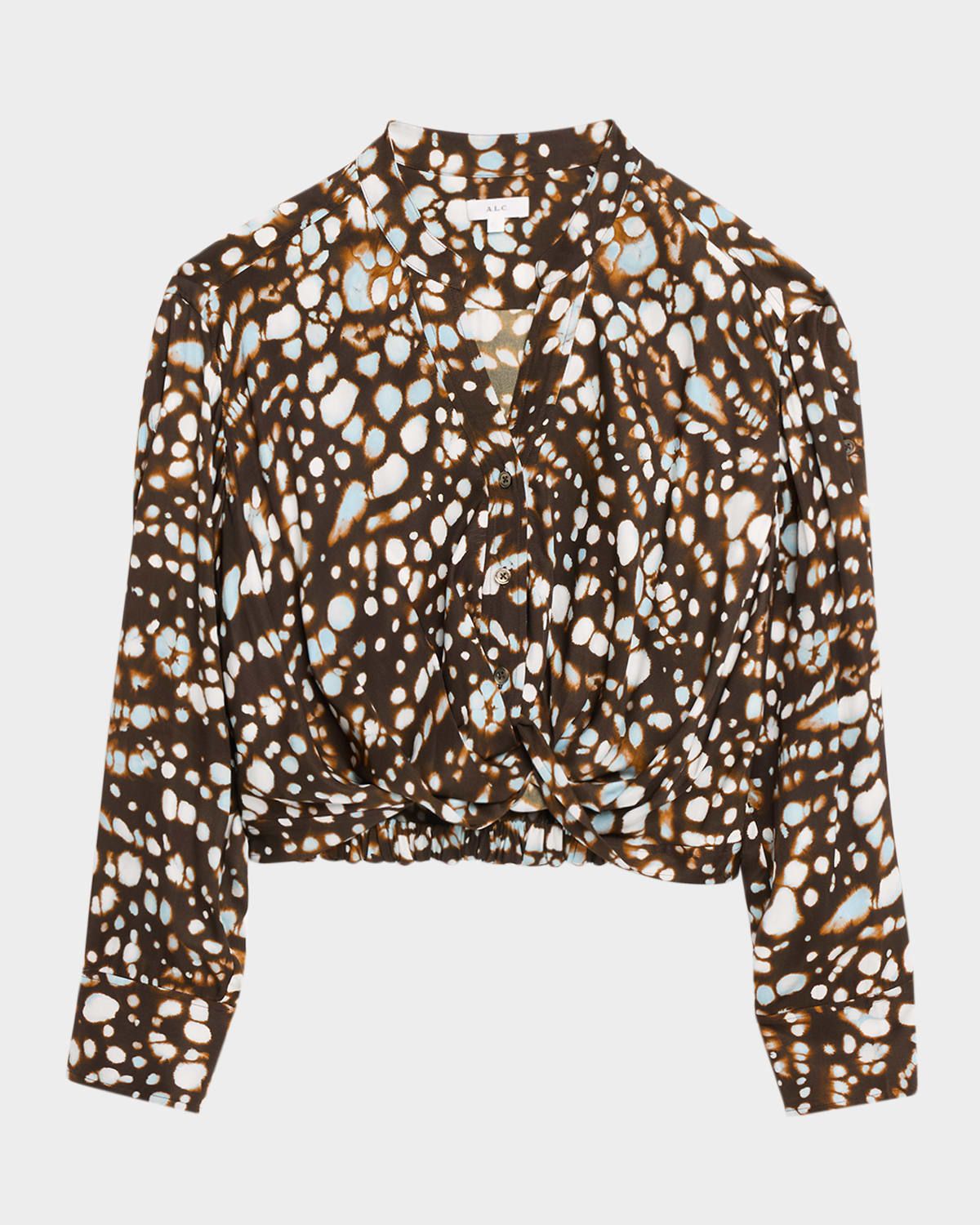 Luca Twist-Hem Cropped Top