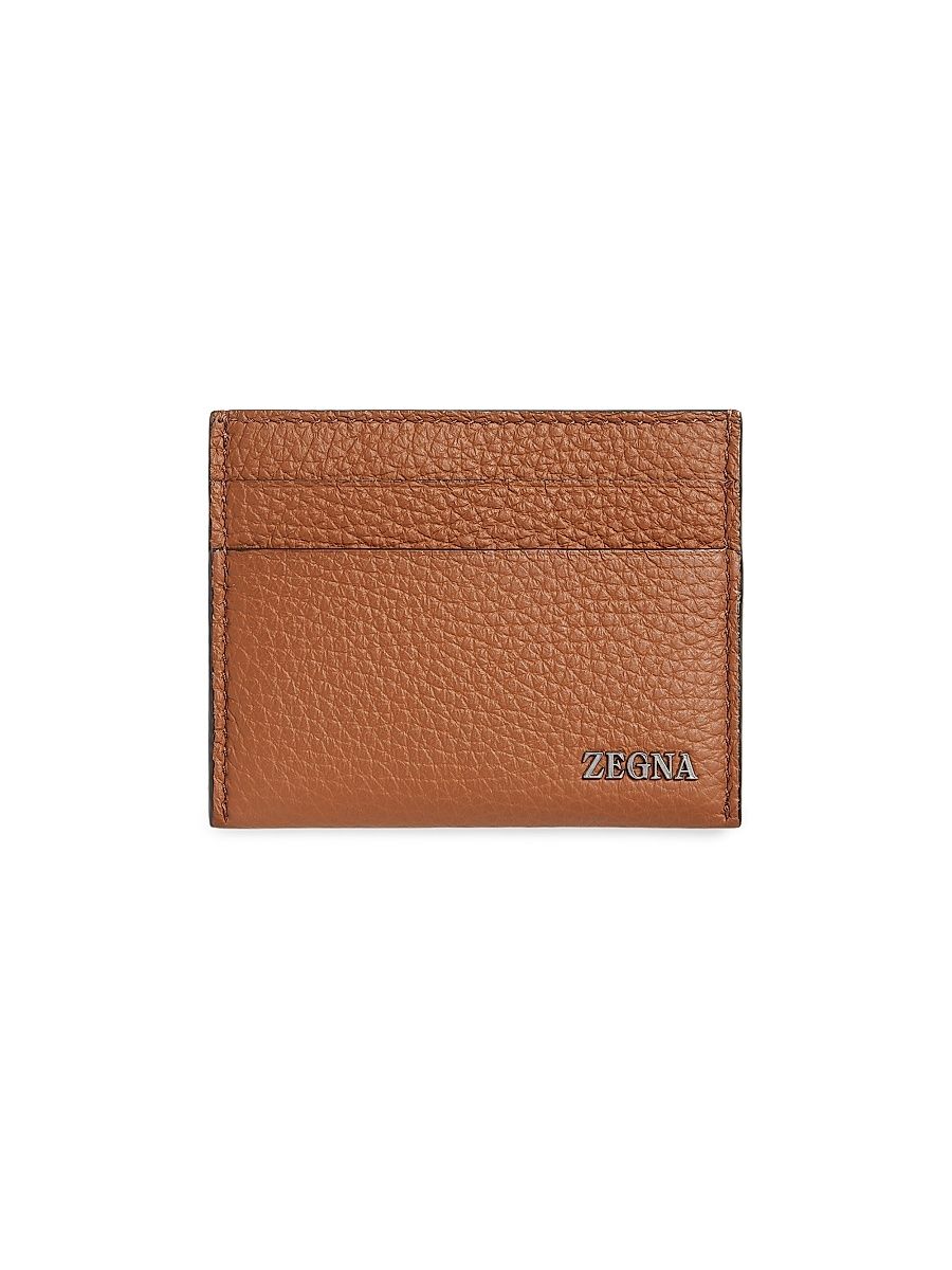 Men's Deerskin Card Case - Foliage
