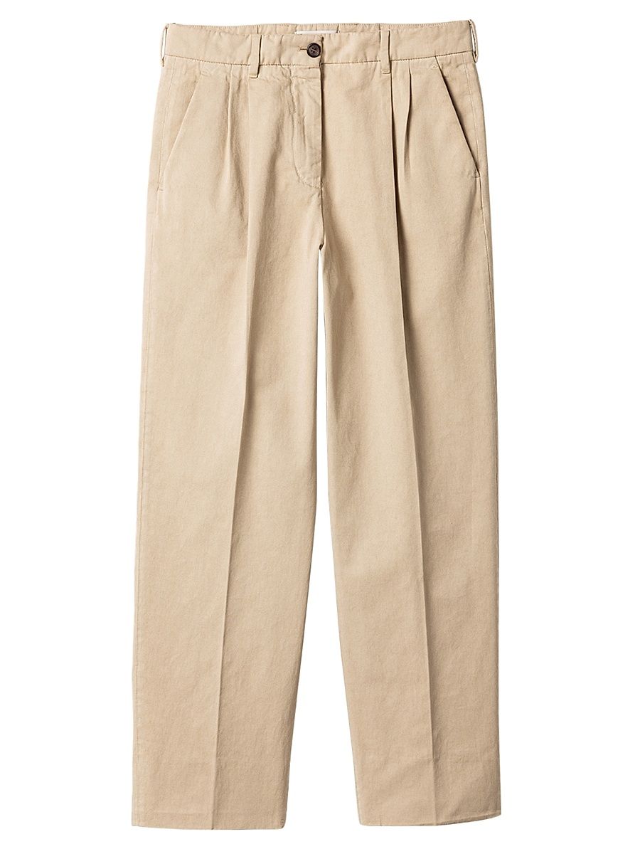Women's Old Gabardine Pants - Beige Khaki - Size 6