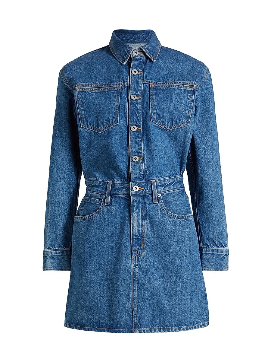 Women's Jagger Cotton Denim Minidress - Sweet Memory - Size Small