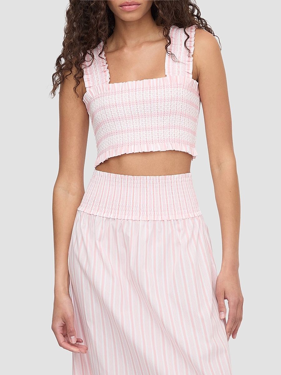 Women's The Azalea Nap Top - Pink Variegated Stripe - Size XXL