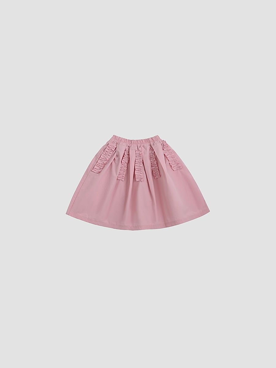 Little Girl's & Girl's Ruffle Stripe Skirt - Pink - Size 5