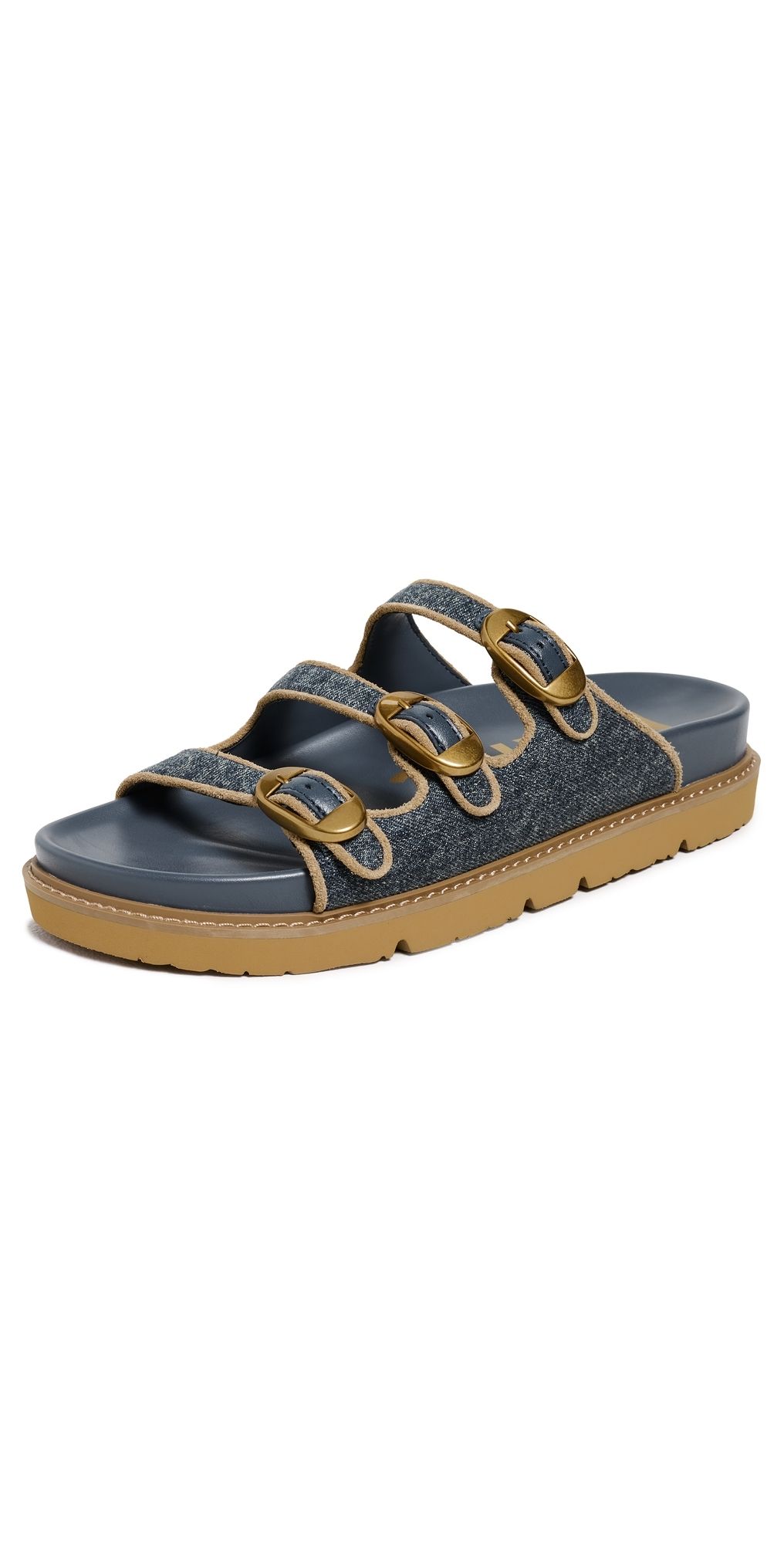 Marc Jacobs The Kiki Slides Dark Wash Indigo 36