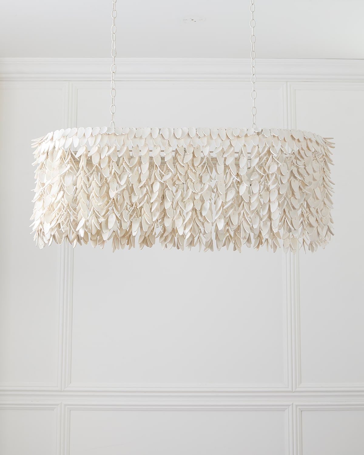 Linear Cocoa Petal 44.5" 3-Light Chandelier