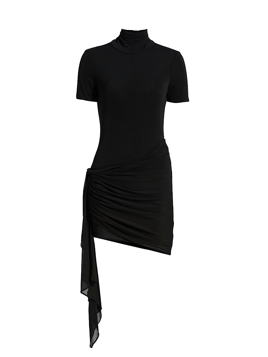 Women's Iridessa Bodycon Minidress - Black - Size Medium