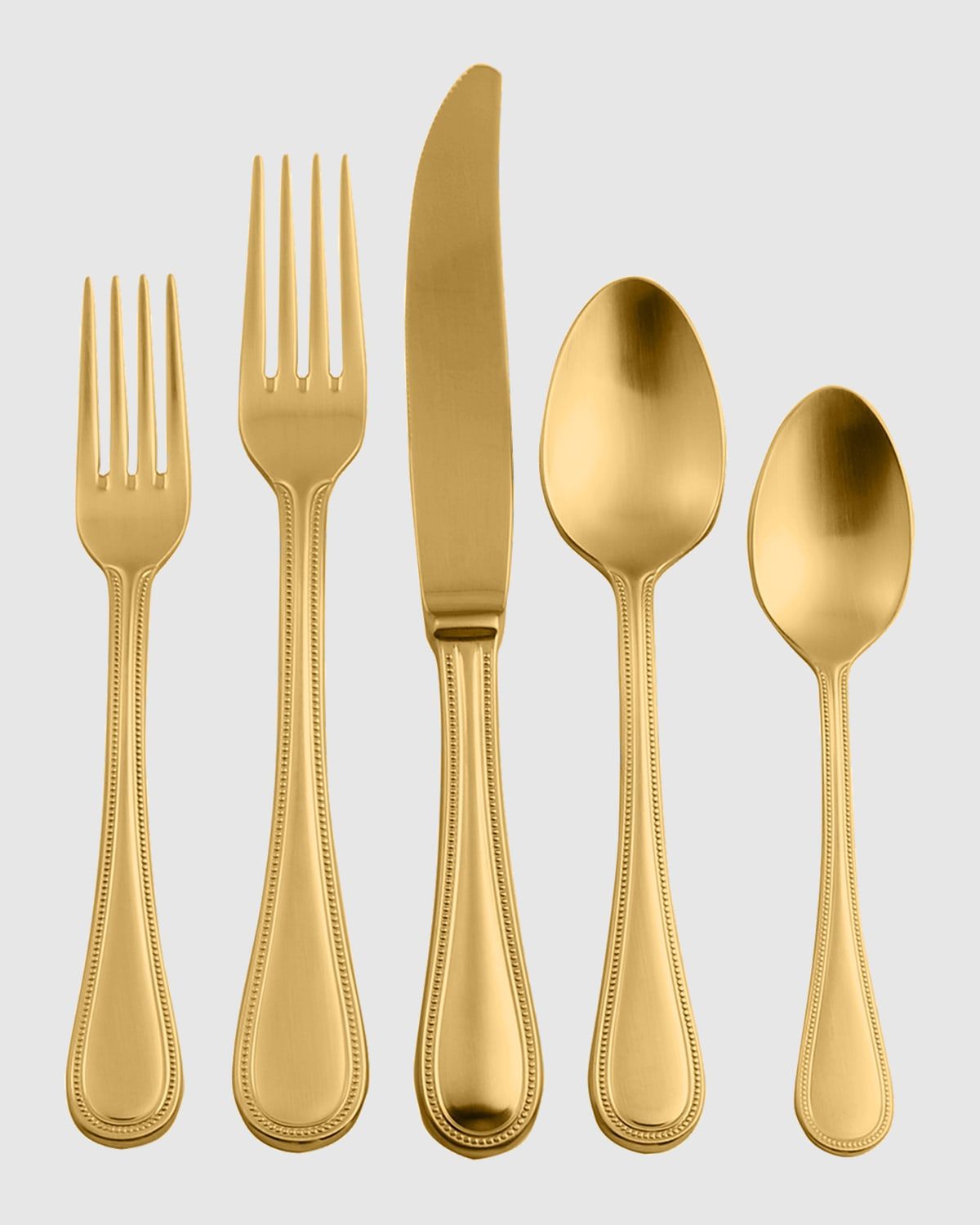 Perla Ice Oro 5-Piece Flatware Set