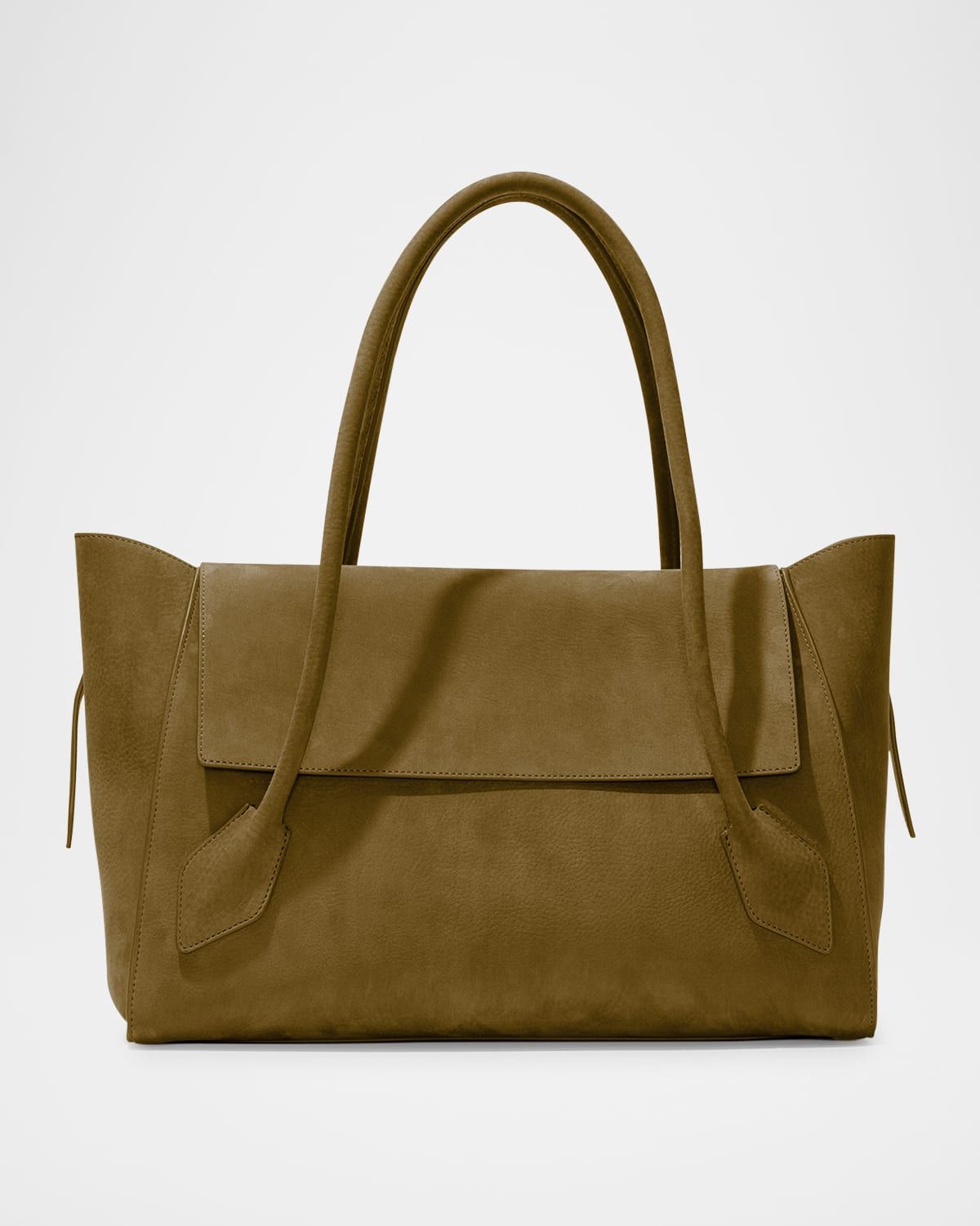 Tate East-West Satchel Bag in Nubuck Calfskin