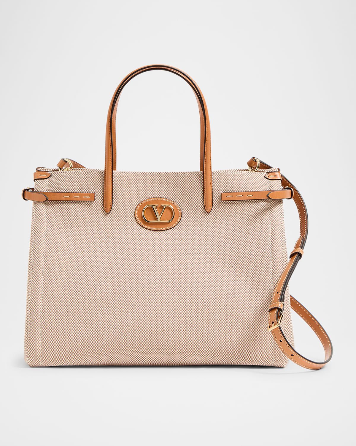 Antibes Medium Canvas Shopping Tote Bag