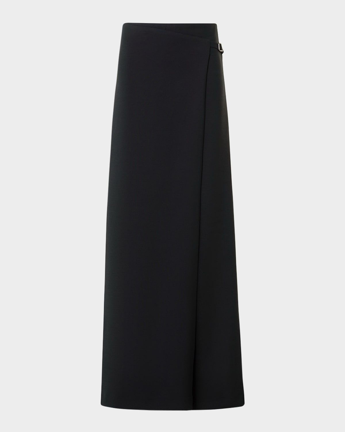 Foss Asymmetric Wrap-Panel Wide-Leg Pants