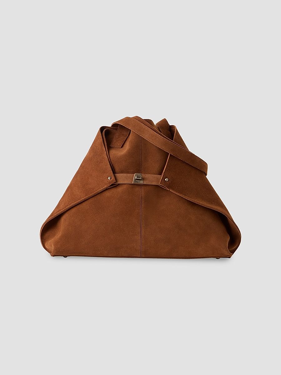 Women's Ai Suede Tote Bag - Cuoio