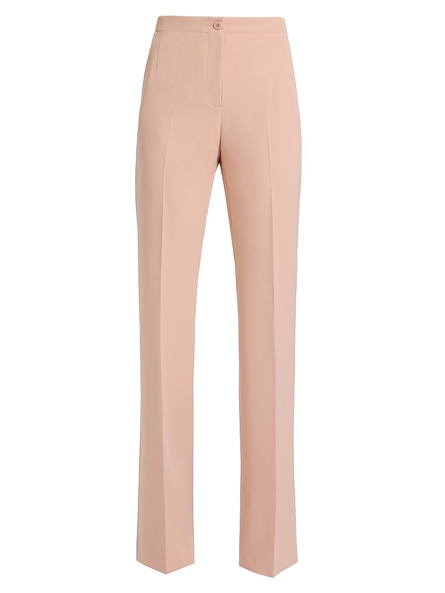 Women's Crepe Tailored Flared Pants - Peach Whip - Size 8