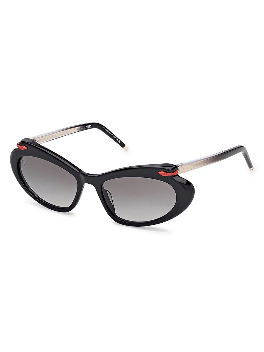 Women's Miss Z 56MM Aviator Sunglasses - Black
